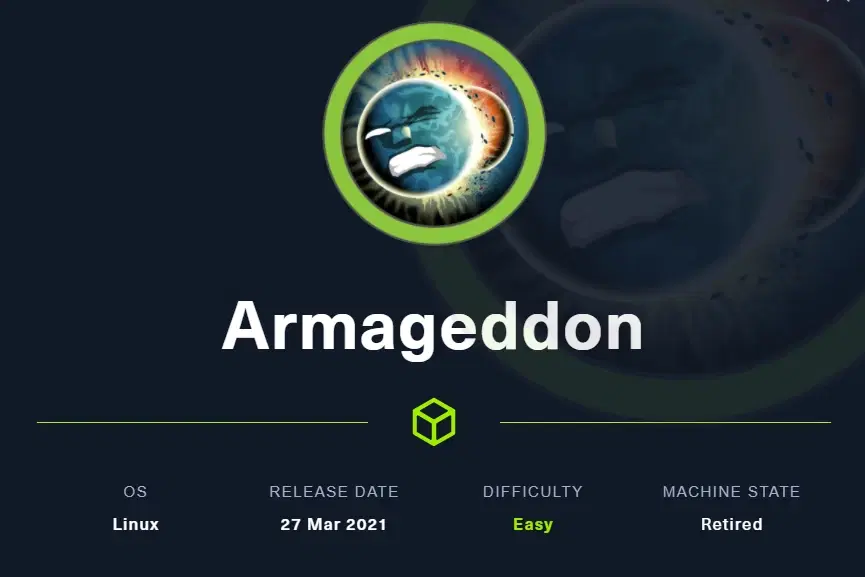 Armageddon Writeup